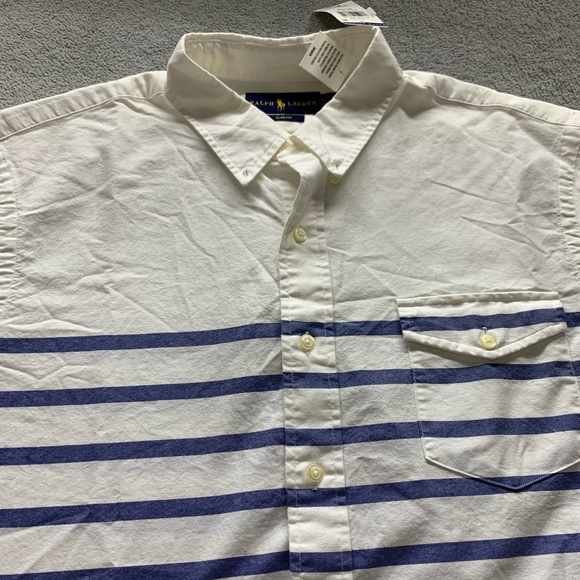 NWT Men’s XLarge Ralph Lauren button up T-shirt - Picture 2 of 5
